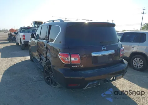 2019 Nissan Armada Platinum из США, поврежденный, VIN JN8AY2NF2K9352862